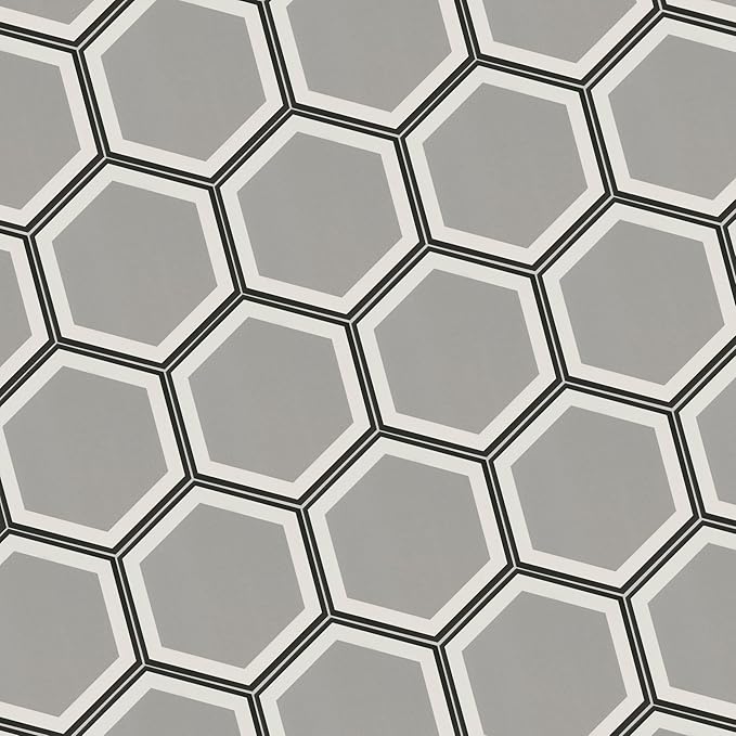 MSI Hexley Hive 9 in.x 10 in. Hexagon Matte Porcelain Floor and Wall Tile for Kitchen Backsplash, Accent Wall and Shower