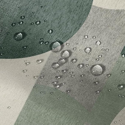 Green Shower Curtain Abstract Modern Geometry Circles Contemporary Style Sage Green Fabric Shower Curtains Decor Modern Bath Curtain Bathroom Accessories 72x72 Inches