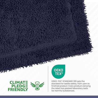 Martex 100% Cotton Ringspun Bath Rug | Super Soft | Super Absorbent | Essential Bathroom Rugs | Non-Slip Bath Mat | Quick Drying Bath Mat | Navy