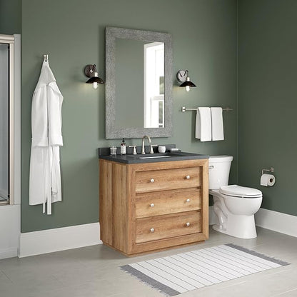 Franklin Brass Hartwell 3-Piece Bathroom Set Satin Nickel 18" + 6" Towel Rack, Toilet Paper Holder/Hand Towel Holder, Hook | 3-Piece Bath Hardware Accessories Set HRT63-SN