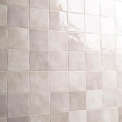 MSI Renzo Sterling Glossy Ceramic Square Wall Tile for Bathroom, Kitchen & Shower – Sample
