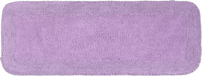 Home Weavers Radiant Collection 100% Cotton Bathroom Rugs Set, Washable Rug, Soft Cotton Extra Soft and Absorbent Bath Rug, Kitchen Mat, Bath Mat Set, Bath Floor Mat Non Slip, 21"x54" Runner, Purple