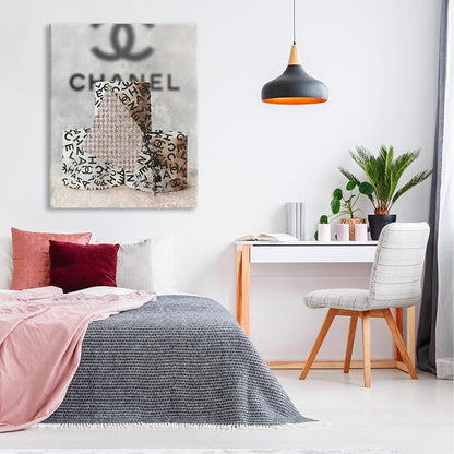 Stupell Industries 'Fashion Toilet Paper Design', Canvas Art, 36 x 48 Inches, Easy to Hang and Sturdy, Made in USA, by Ziwei Li