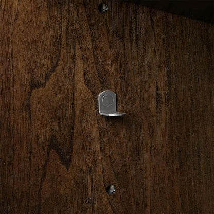 OVE Decors Indy 24 in. Undermount Single Sink Bathroom Vanity with White Engineered Marble Top, Dark Walnut