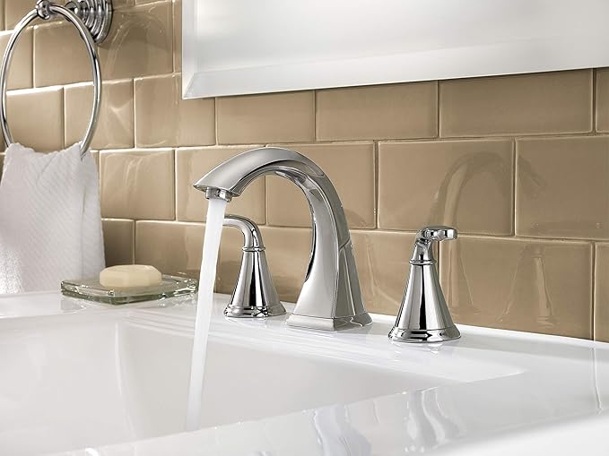 Pfister Pasadena Bathroom Sink Faucet, 8-Inch Widespread, 2-Handle, 3-Hole, Polished Chrome Finish, LF049PDCC