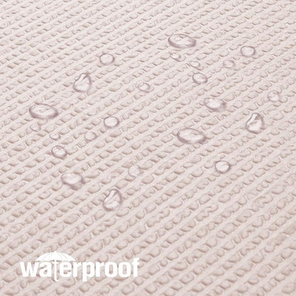 OVZME Berry Stall Fabric Shower Curtain 36 x 72 Inch - Soft & Waffle Small Pink Shower Curtain for Bathroom with Texture for Narrow Stall Size, Machine Washable Water Resistance, Hotel Style, Pink