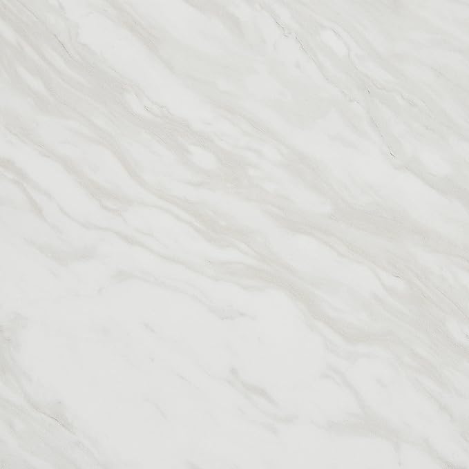 Daltile Perpetuo 12" X 12" Porcelain Marble Look Floor & Wall Tile in Polished Timeless White (13 pieces per carton) (12.22 sqft per carton)