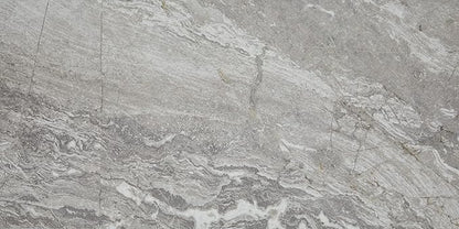 Daltile Perpetuo 12" X 24" Porcelain Marble Look Floor Tile in Polished Eternal Grey (9 pieces per carton) (17.01 sqft per carton)