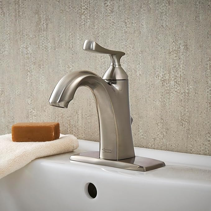 American Standard 7413101.295 Chatfield Single Hole Single-Handle Bathroom Faucet, 1.2 GPM, Brushed Nickel