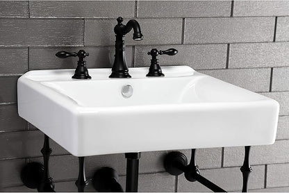 Fauceture FSC1970ACL American Classic Widespread Bathroom Faucet with Brass Pop-Up, Matte Black