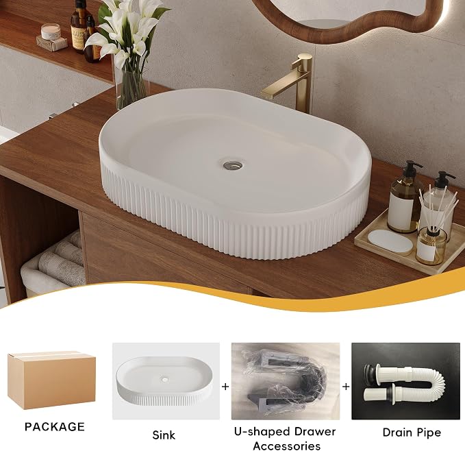 KEIKI 39.4" Bathroom Vanity with Undermount Sink Combo, Modern Floating Vanity Cabinet with 2 Drawers & Open Side Shelves, Storage Wall Mounted Cabinet for Small Space, Walnut Ceramic