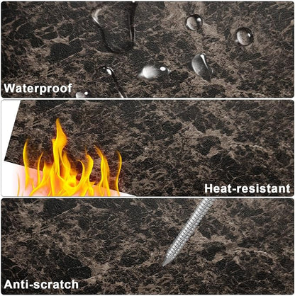 Peel and Stick Floor Tile 12 x 12 Inch Self Adhesive Marble Vinyl Flooring | waterproof and removable sticker tiles, 20-pack covers 20 Sq. Ft, DIY tiles for bedroom, bathroom, kitchen and dining room