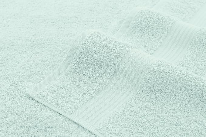 American Veteran Towel, 100% Cotton Turkish 6 Piece Towel Set, Luxury Towels Set of 6 for Bathroom Essentials, 2 Bath Towel 2 Hand Towel 2 Washcloth, Mint Green
