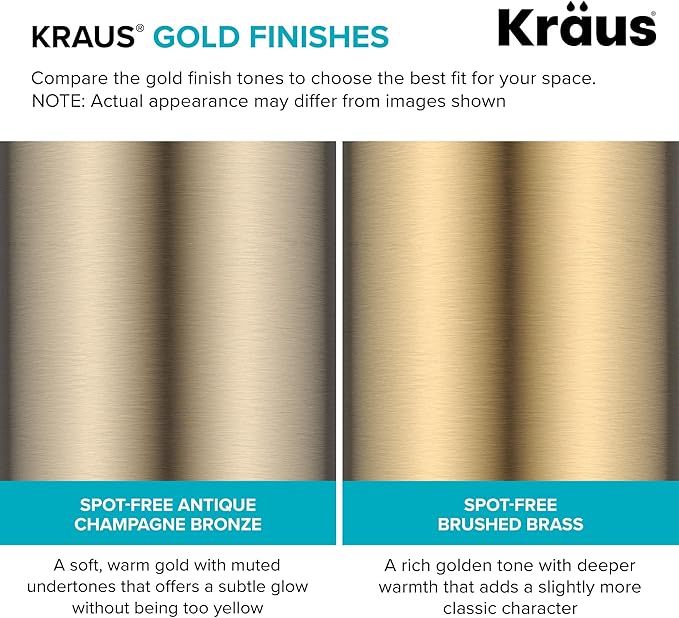 KRAUS Indy Centerset Bathroom Faucet in Spot-Free Brushed Brass/Matte Black with 2 Handles, Pop Up Drain and Supply Lines, FUS-14102SFBBMB