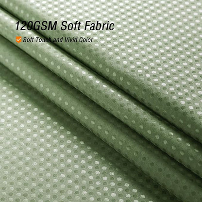 Small Stall Sage Green Ombre Shower Curtain, 36 x 72 | Narrow Half Sage Green Ombre Shower Curtain for Bathroom, Fabric Shower Curtain Set, Water Repellent, Machine Washable