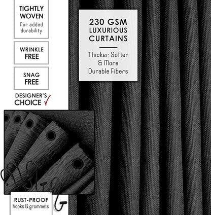 Clara Clark Bathroom Set - Black Bathroom Accessories Set, 24PC Bathroom Accessory Set, Bathroom Sets with Shower Curtain Set, Adhesive Corner Shower Caddy Hanging & Soap Dispenser
