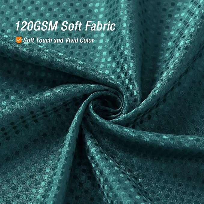 Seaweed Green Fabric Shower Curtain, 72 X 72 | Cloth-Textured Shower Curtain for Bathroom - Soft Cloth & Hotel Spa Luxury, Water Repellent, Machine Washable