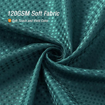 Seaweed Green Fabric Shower Curtain, 72 X 72 | Cloth-Textured Shower Curtain for Bathroom - Soft Cloth & Hotel Spa Luxury, Water Repellent, Machine Washable