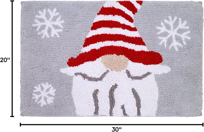 Avanti Linens - Christmas Bathroom Rug 20x30, Soft & Absorbent Cotton | Christmas Design, Soft & Absorbent, Non-Slip Backing, Machine Washable, Holiday Bathroom Décor