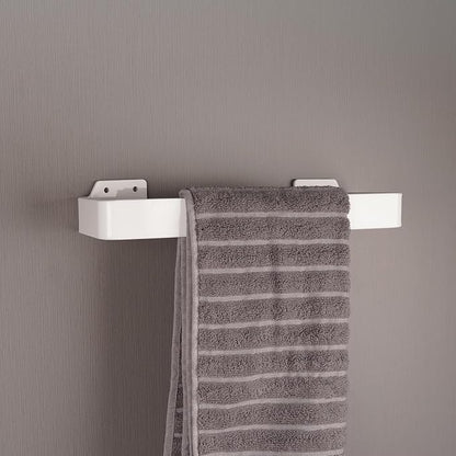 12.6Inches Hand Towel Holder, Self Adhesive Towel Rack for Bathroom Wall Mounted, Acrylic Towel Hanger (White)