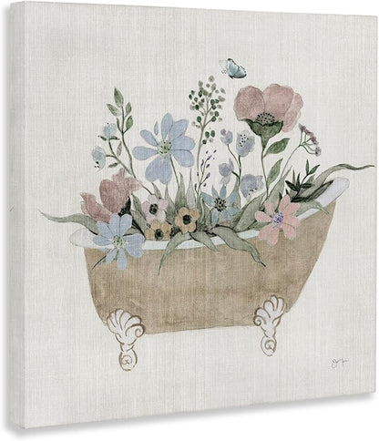 Stupell Industries Rustic Botanicals in Tub Canvas Wall Art, design by Janet Tava, 17 x 17 | Stupell Industries | 17 x 17 Inches, Easy to Hang and Sturdy, Made in USA, by Janet Tava