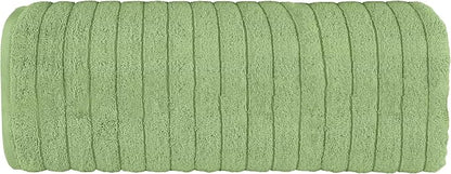 Elegant Comfort 100% Turkish Cotton Corduroy Ribbed Luxury Jumbo Bath Towel Ultra Soft - 35 x 70 Inch - Luxury Spa Premium Hotel Quality Highly Absorbent and Quick Dry Large Bath Towel, Sage