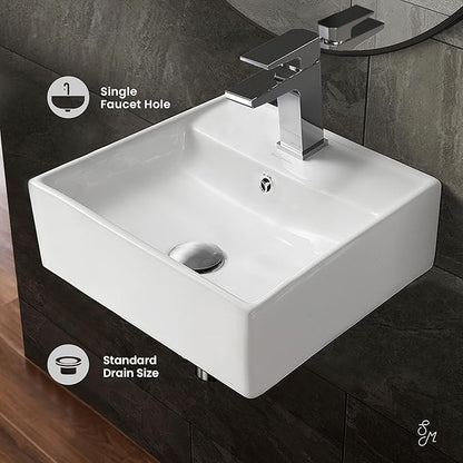 Swiss Madison SM-WS319 Claire Compact Ceramic Wall Hung Sink