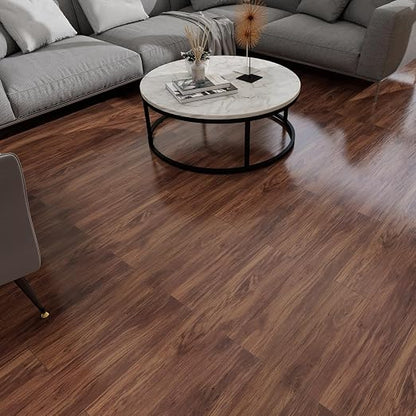 36-Pack 54 Sq.ft Peel and Stick Floor Tiles,Luxury Vinyl Flooring Wood Plank,Self-Adhesive Waterproof for Bedroom, Kitchen, Living Room Home Decor