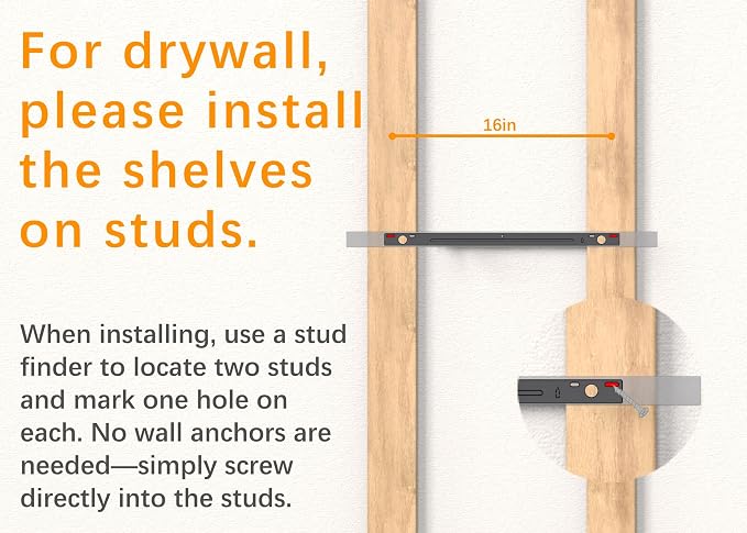 BAYKA Rustic Brown Floating Shelves 22.5in, Set of 2, Wall Mount Wood Shelf | Easy Install, 22lbs Max Load, Hidden Bracket, for Bathroom Bedroom Living Room or Kitchen, Hanging Shelf Book Decor Storage