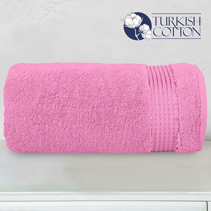 Elegant Comfort Premium Super Soft Highly Absorbent 1 Piece Oversized Bath Sheet - 40" x 80" inch, Luxurious Hotel Spa Quality 100% Turkish Cotton Extra Large Bath Towels for Adults, Light Pink