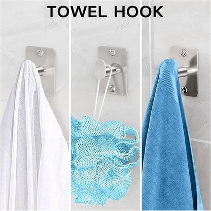 20 Pieces Bathroom Accessories Set, Brushed Nickel Bathroom Hardware Set, 24 inch Towel Bar, Towel Racks for Bathroom, Robe Towel Hooks, Toilet Paper Holder Wall Mounted