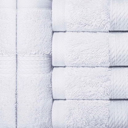 Superior Egyptian Cotton Plush & Absorbent, Face Towel Set of 6, White | Quick Dry, Soft Luxury Towel Set, Bath Essentials for Bathroom, Guest Bath, Spa, 2 Piece Face, Madeline Towels
