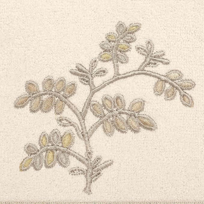Avanti Linens - Hand Towel, Soft & Absorbent Cotton Towel (Willow Collection, Ivory)