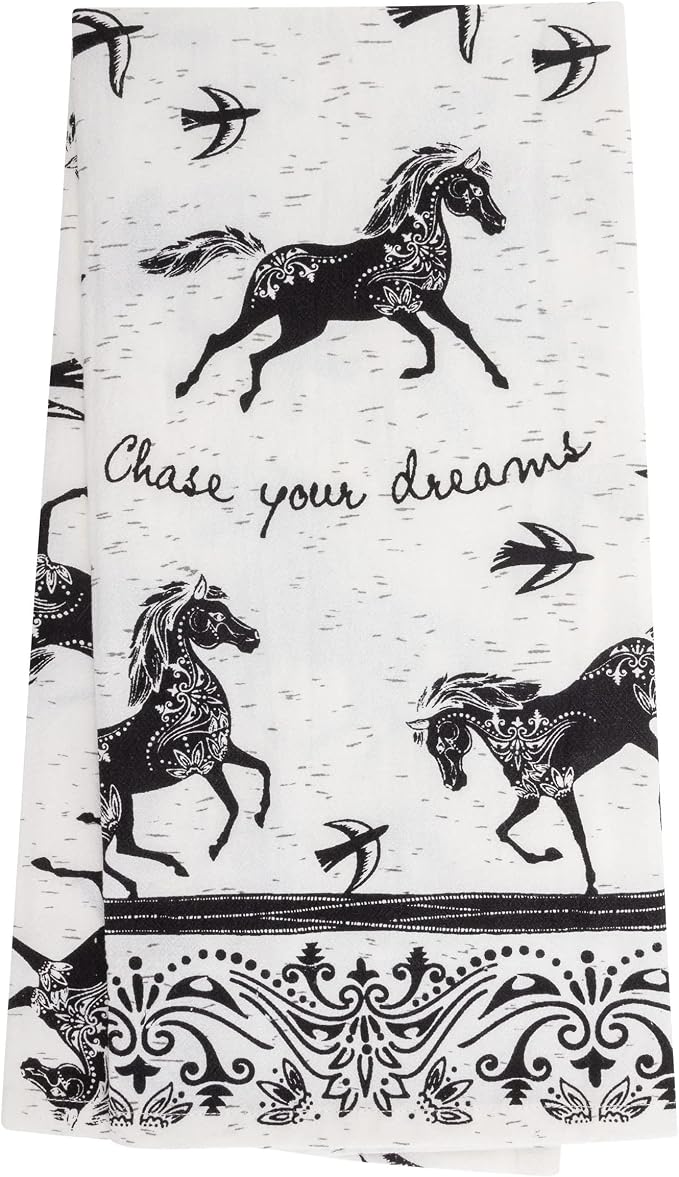 Karma Boho Tea Towels Horse, 18" x 22"
