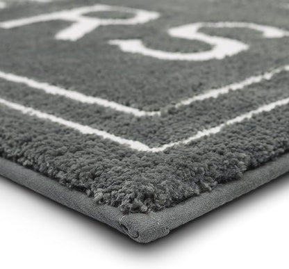 Mohawk Home Hers Pewter 1' 8" x 2' 10" Bath Mat