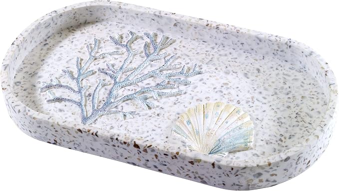 Avanti Linens - Vanity Tray, Coastal Home Decor, Coastal Terrazzo