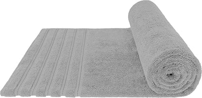 American Soft Linen 35x70 Jumbo Large Bath Towel, 600 GSM 100% Cotton Turkish Bath Sheet, Oversized Luxury Bath Towel for Bathroom Beach and Pool, Light Grey