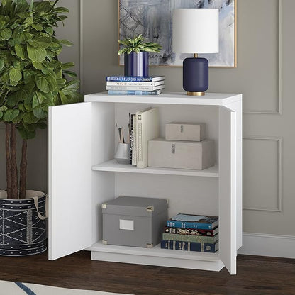 Henn&Hart Alston Accent Cabinet, 28" Wide, White