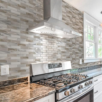 Art3d 10-Pack Marble Peel and Stick Backsplash, 12 x 12 in, Beige & White | Strong Adhesion, Lightweight, Cuttable, Waterproof, Fadeless, Crack Resistant, for Kitchen, Bedroom, Ideal for Recently Moved