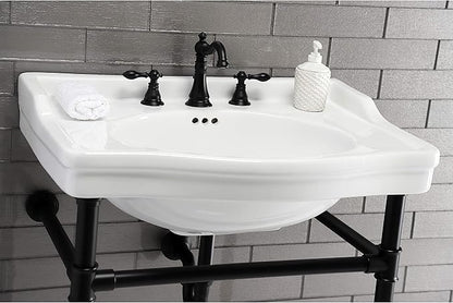 Fauceture FSC1970ACL American Classic Widespread Bathroom Faucet with Brass Pop-Up, Matte Black