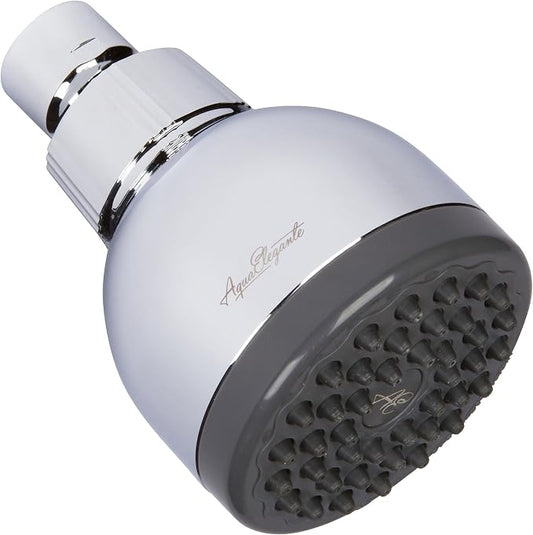 High Pressure Shower Head - 2.5 GPM - Polished Chrome | Best 3 Inch Wall Mount Bathroom Showerhead For Boosting Low Flow With Anti-Clog Nozzles, Adjustable Brass Ball Joint