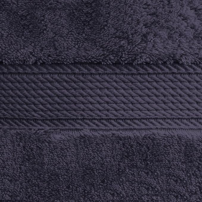 SUPERIOR Egyptian Cotton Plush & Absorbent, Hand Towel Set of 4, Navy Blue | Quick Dry, Soft Luxury Towel Set, Bath Essentials for Bathroom, Guest Bath, Spa, 4 Piece Set, Madeline Towels