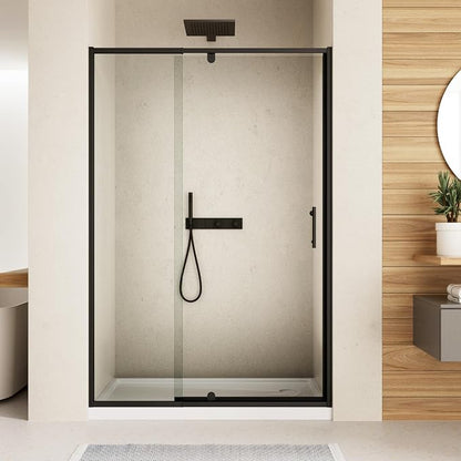 Royal Guard 56-60" W x 71" H Pivot Swing Glass Shower Door,Matte Black | Shower Doors with 4-Inch Adjustable Width, 6mm SGCC Tempered Glass, Reversible Installation,Magnetic Closing,Easy to Clearn