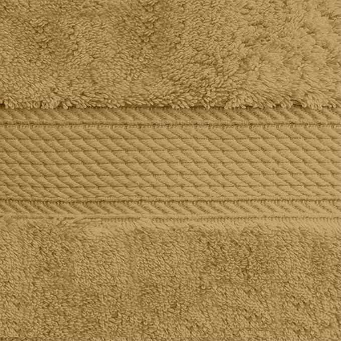 Superior Egyptian Cotton Plush & Absorbent, Face Towel Set of 6, Toast | Quick Dry, Soft Luxury Towel Set, Bath Essentials for Bathroom, Guest Bath, Spa, 2 Piece Face, Madeline Towels