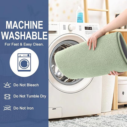 OLANLY Memory Foam Large Bathroom Rug 47x32, Absorbent Bath Mat, Sage Green | Soft Quick Dry Bath Rugs, Non-Slip Carpet, Machine Washable Mat for Bathroom Floor, Tub and Shower, Home Decor Accessories