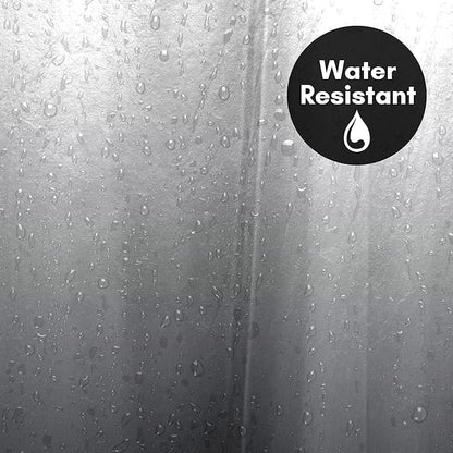 Americanflat 71x74 Grey Ombre Shower Curtain - Water-Resistant Long Shower Curtain with Durable Grommets and 12 Hooks - 100% Polyester