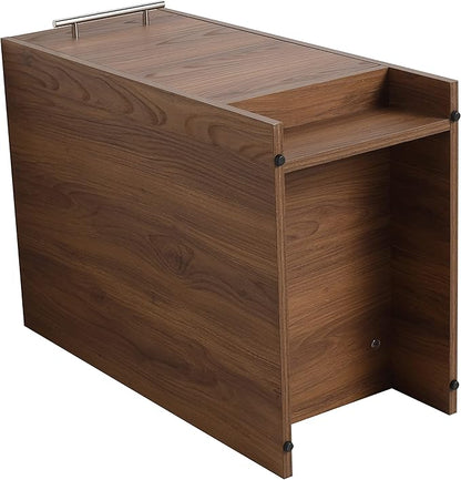 48" Bathroom Vanity, 48 Inch Freestanding Vanity with Ceramic Vessel Sink, Modern Single Sink Bathroom Vanity Combo, Brown Floor Stand Large Storage Cabinet Set (BRE321, 48 * 18)