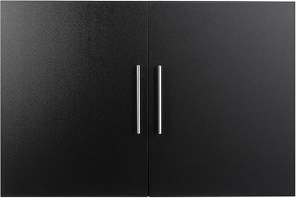 Prepac's HangUps Upper Storage Cabinet - Elegant and Spacious Wall Cabinets to Maximize Your Storage, 36" Size, Classic Black Finish