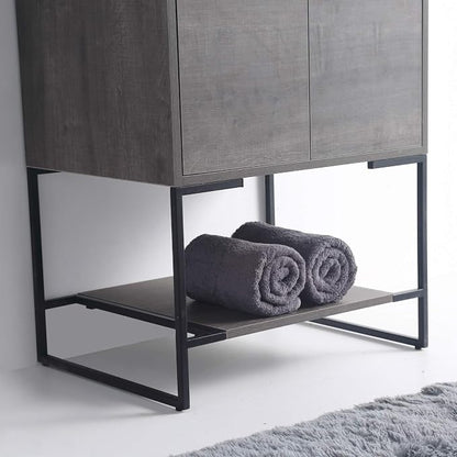 24 Inch Bathroom Vanity with Sink - Modern Knob Free Design, Elegant Space-Saving Solution for Your Bathroom - Durable, Bathroom Vanities for a Contemporary Look - Urbania Collection