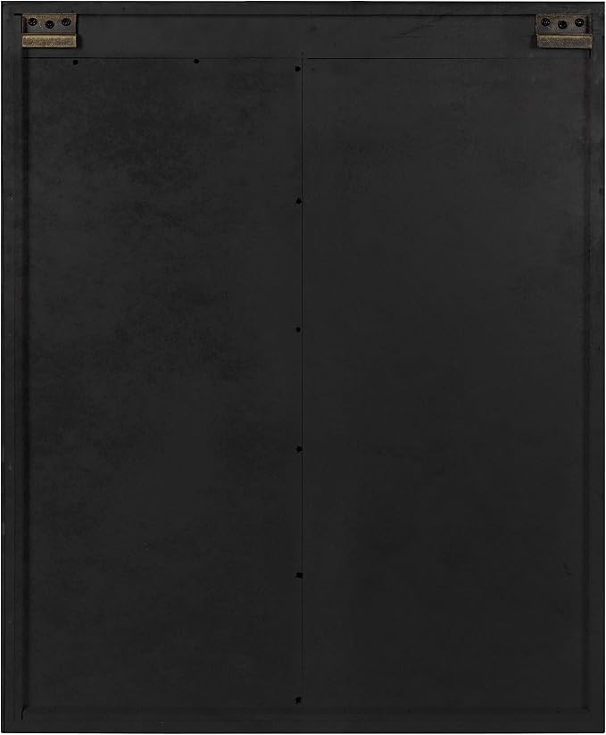 Kate and Laurel Cates Decorative Wood Wall Storage Cabinet with Rectangle Mirror and Sliding Barn Door, 22 x 28, Rustic Gray, Farmhouse Decor for Wall Storage